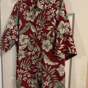Premier Red and Cream Tropical Shirt